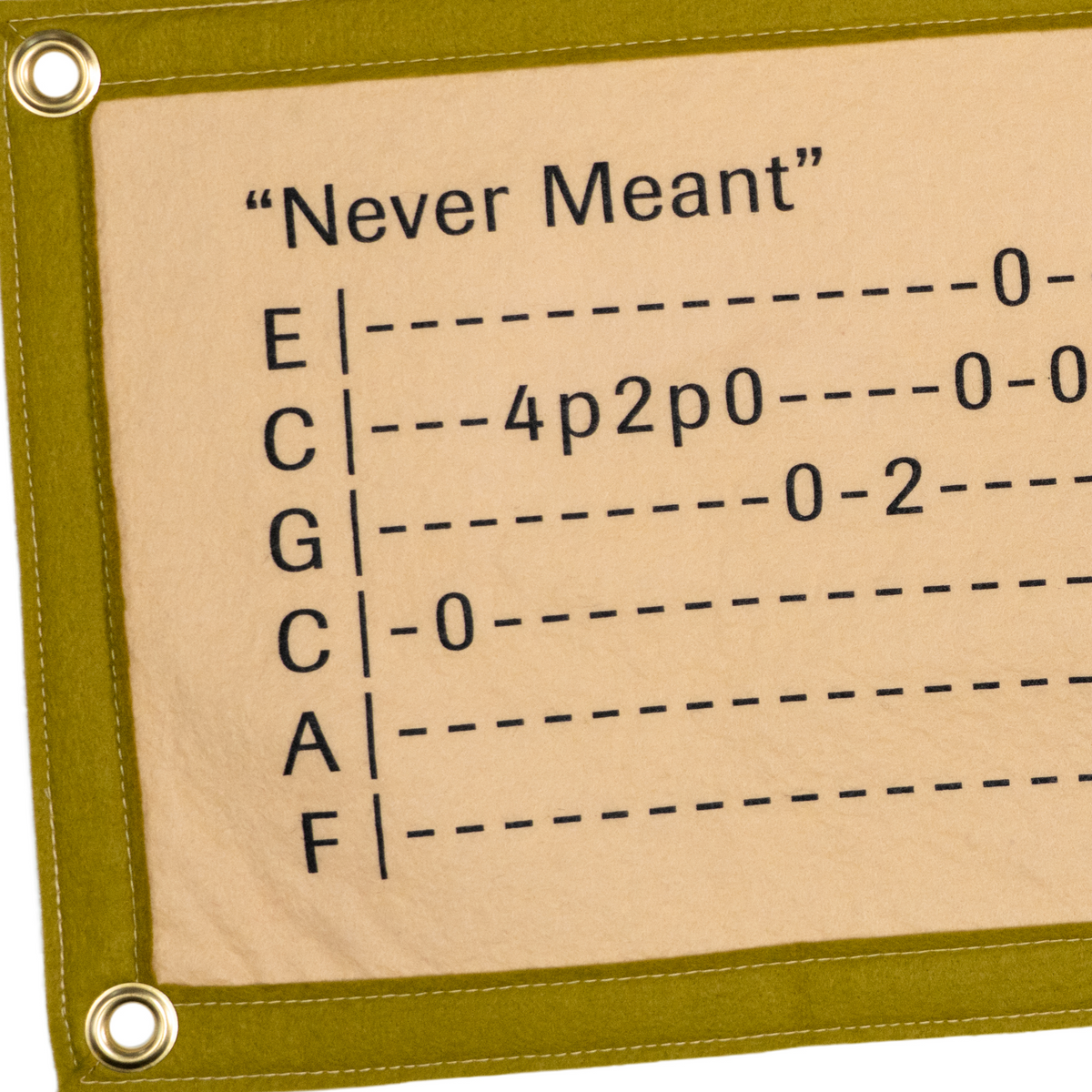 American Football - Never Meant Chords Camp Flag | Polyvinyl Record Co.
