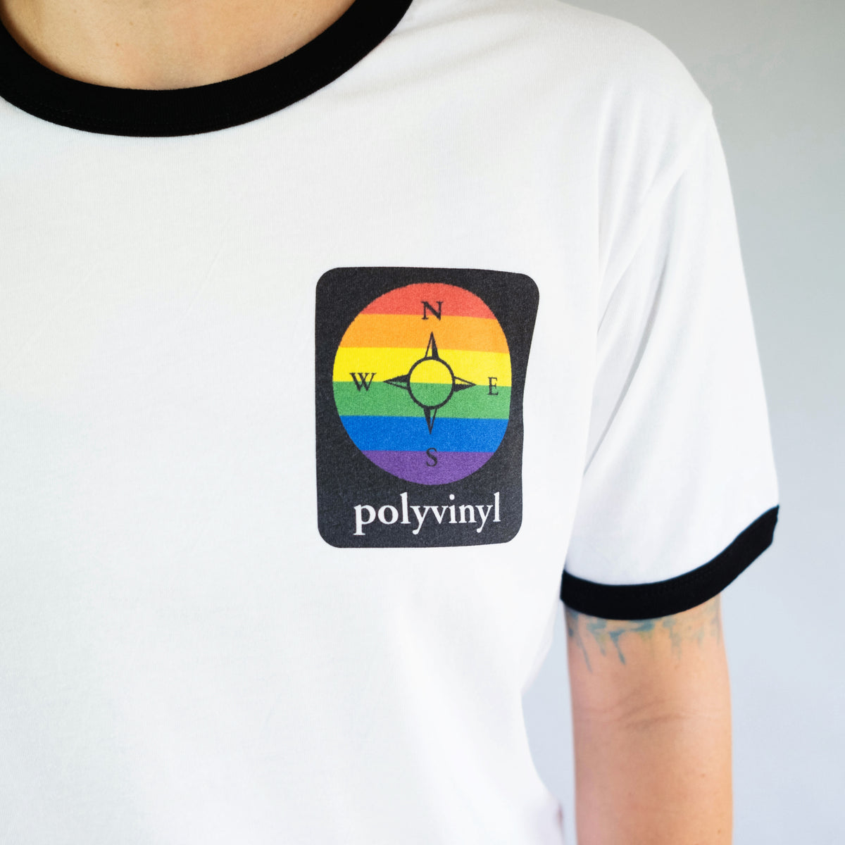 Polyvinyl - Polyvinyl Pride Ringer T-Shirt | Polyvinyl Record Co.