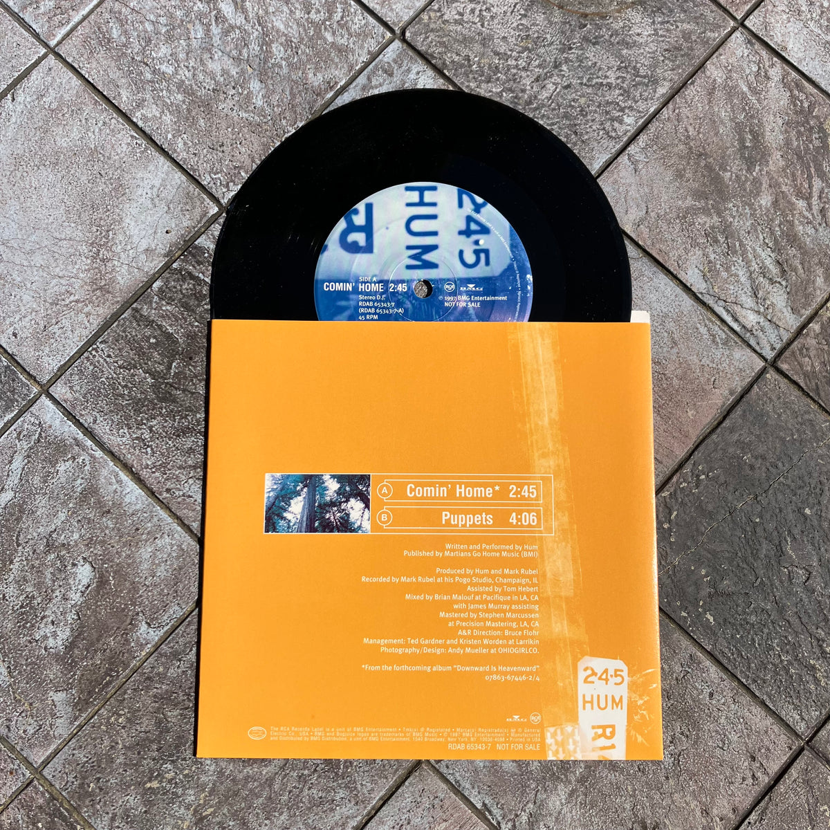 Hum - Comin' Home b/w Puppets Promo 7"
