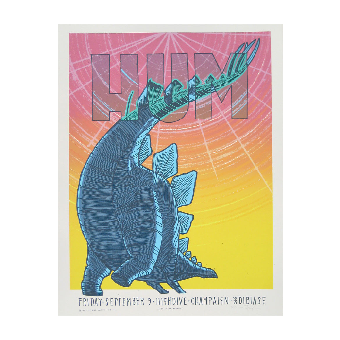 Hum - Highdive (September 9, 2011) Screen Printed Poster (18x24)