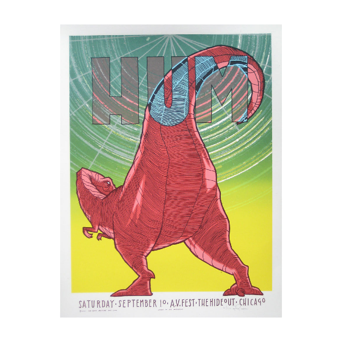 Hum - The Hideout (September 10, 2011) Screen Printed Poster (18x24)