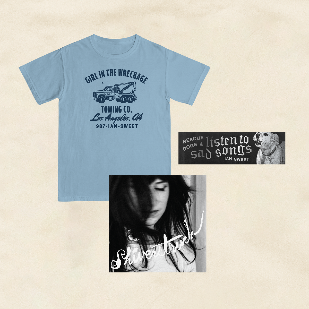 IAN SWEET - Shiverstruck + T-Shirt + Sticker Bundle