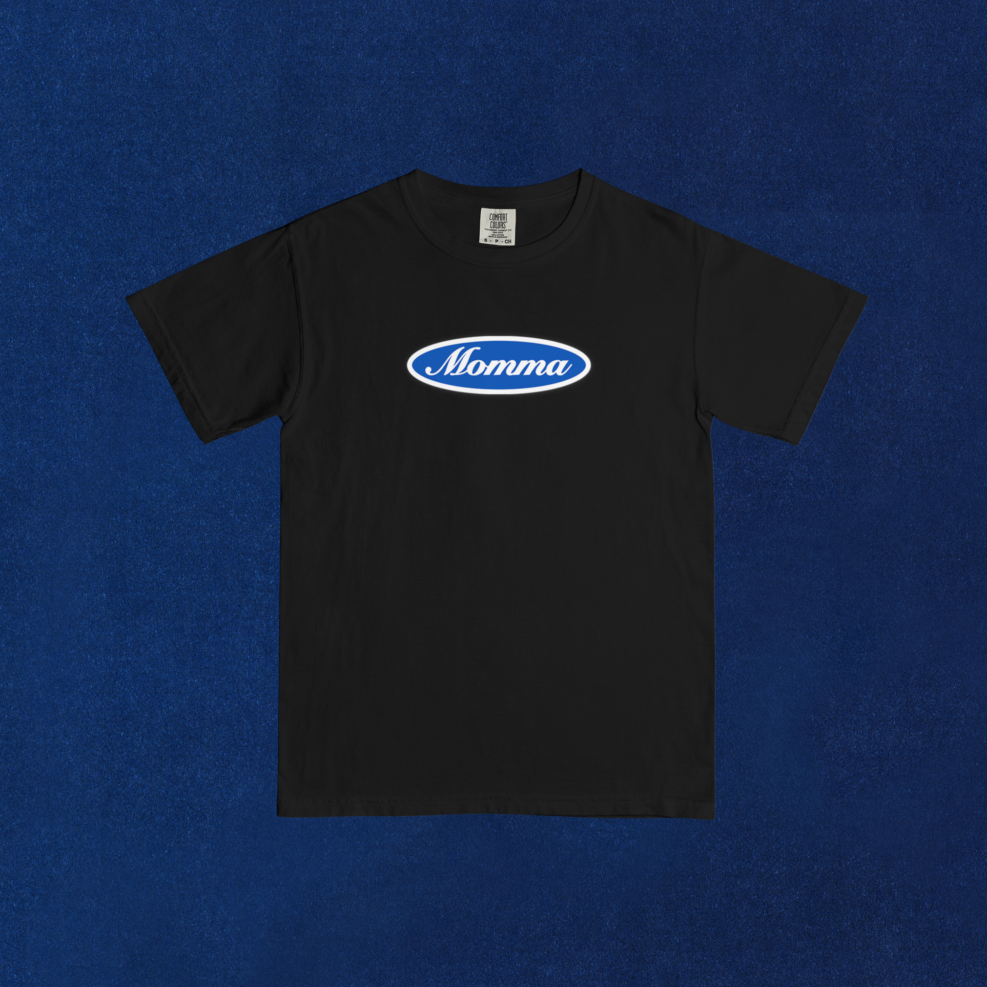 Momma - Oval Logo T-Shirt (Blue Logo)