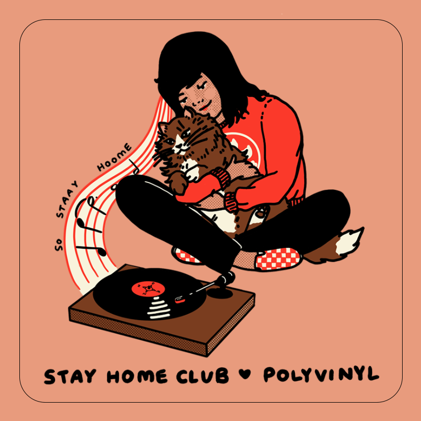 Polyvinyl x Stay Home Club - Turntable Sticker