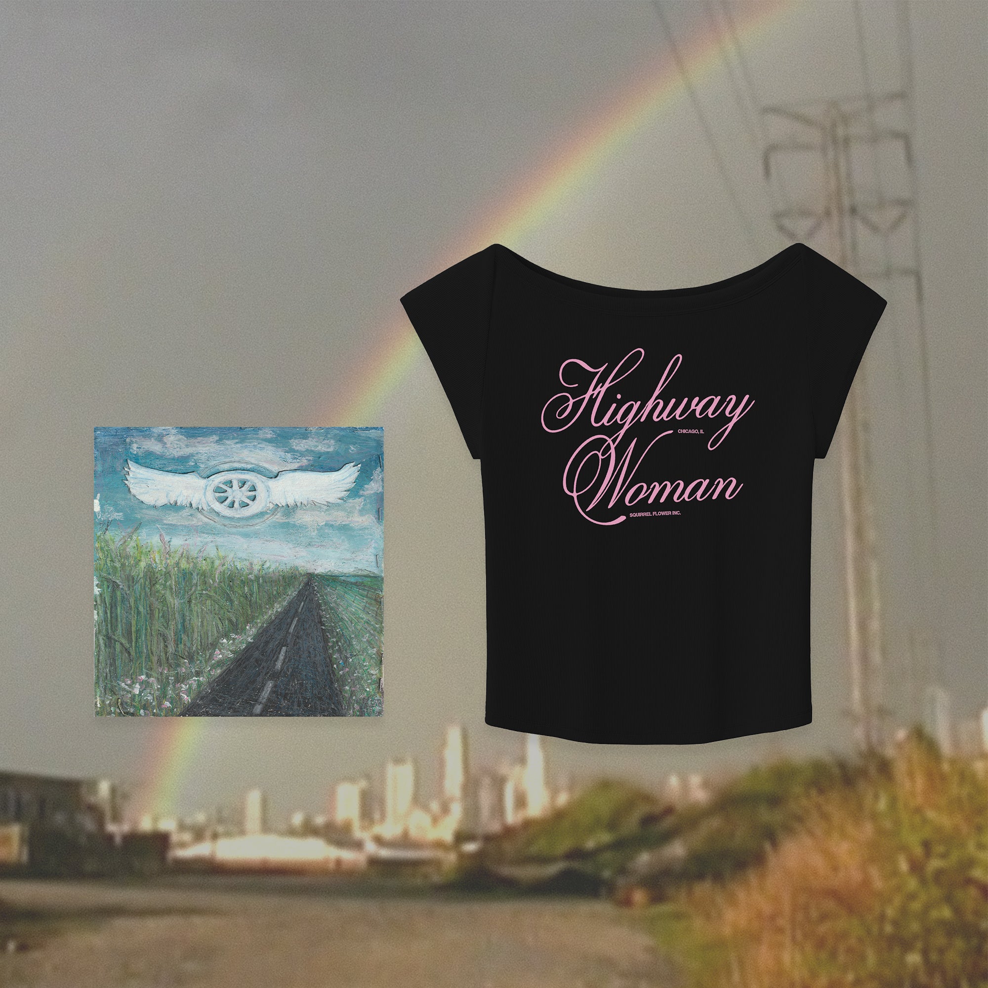 Squirrel Flower - Say a Prayer to the Gods of Getting Going + Baby Tee Bundle
