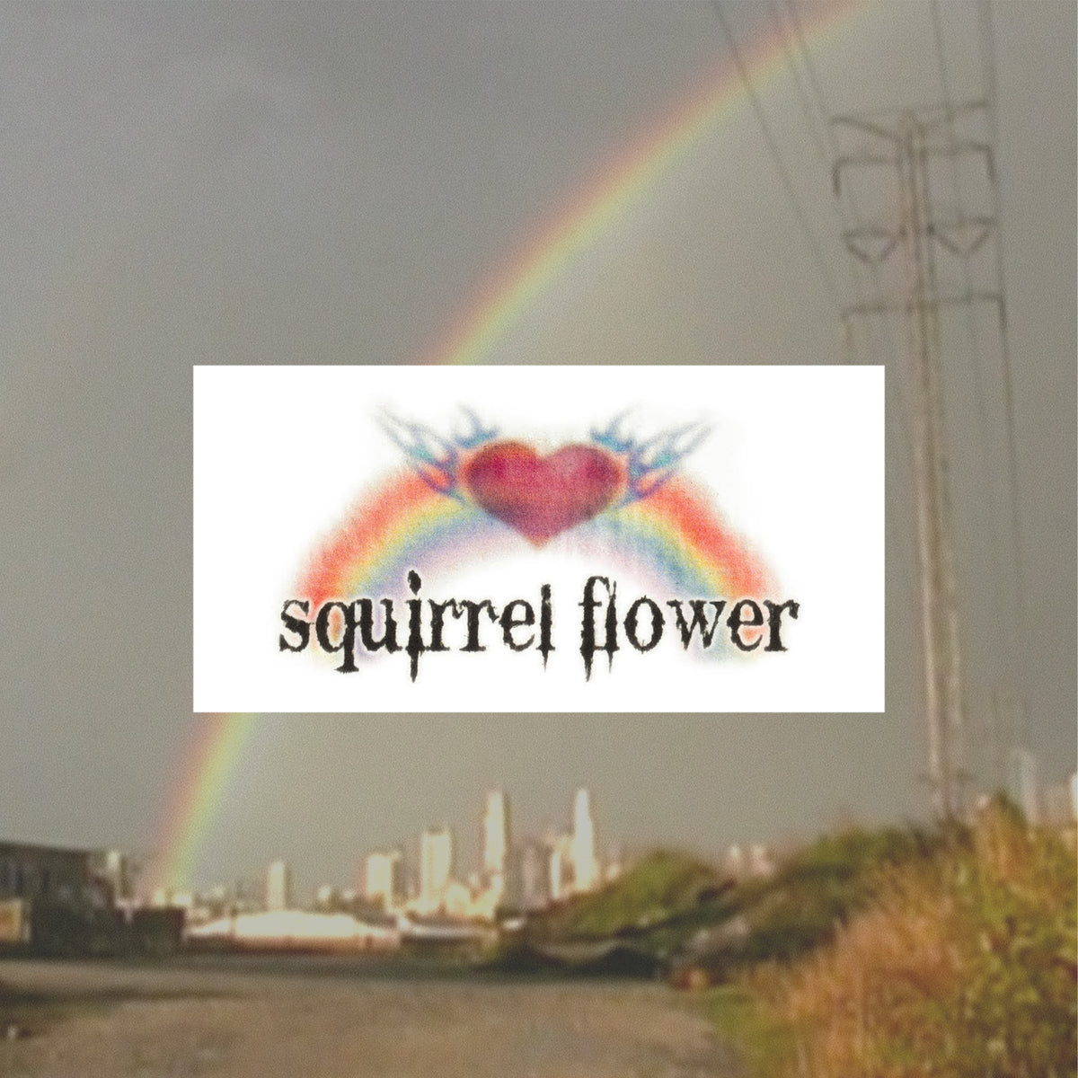 Squirrel Flower - Rainbow Sticker