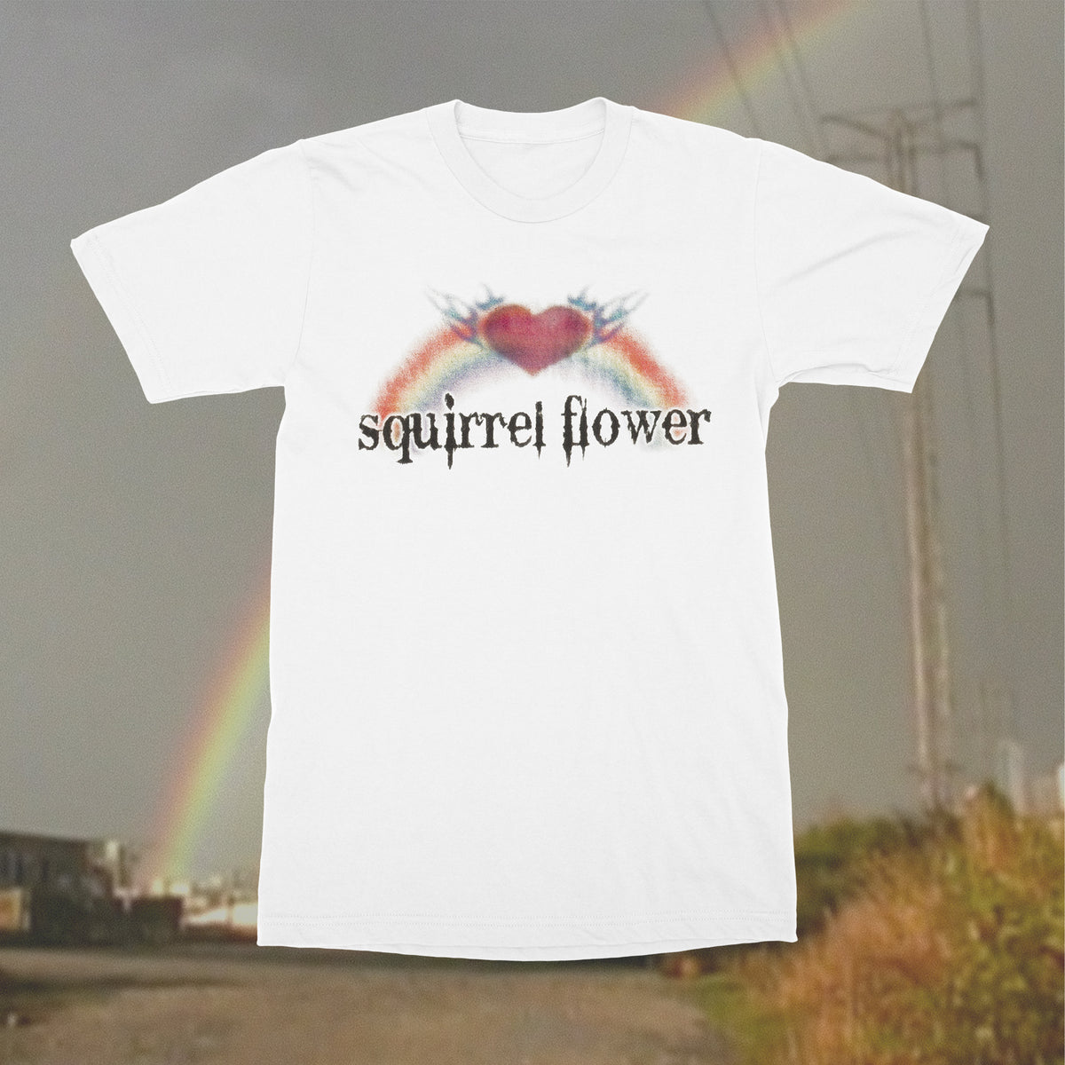 Squirrel Flower - Rainbow T-Shirt