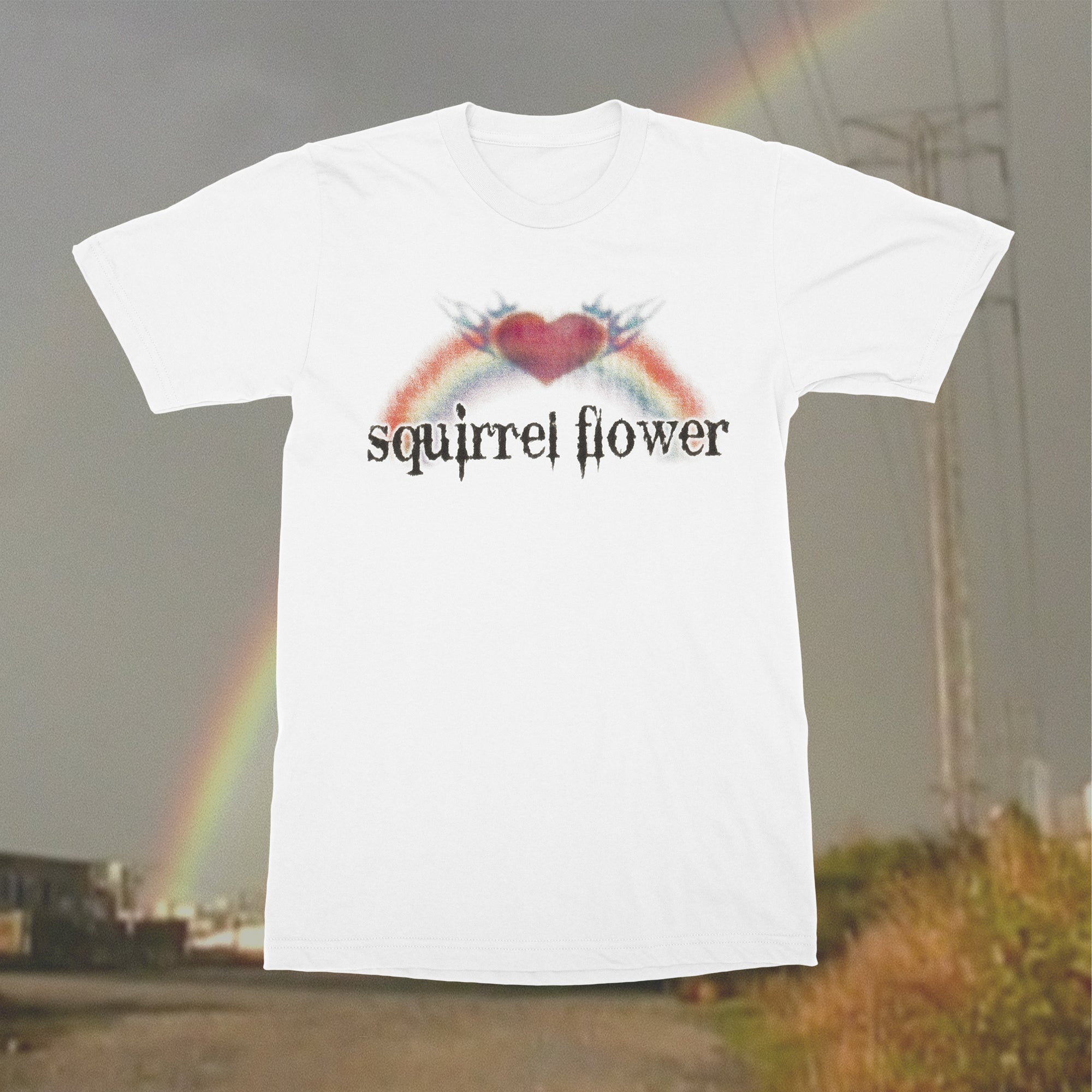 Squirrel Flower - Rainbow T-Shirt
