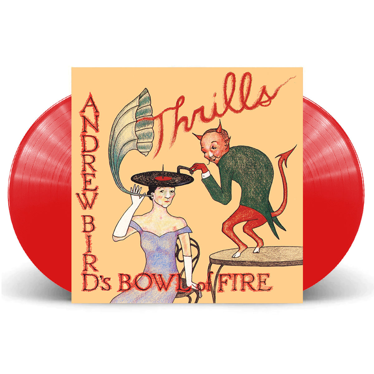 Andrew Bird's Bowl of Fire - Thrills 2xLP (Garage Sale Red Vinyl - Minor)