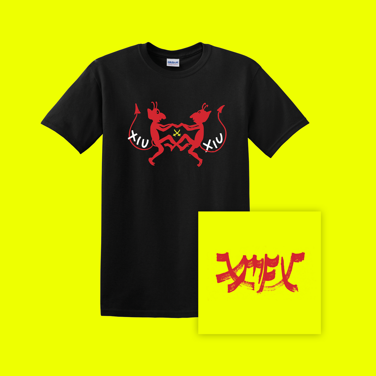 Xiu Xiu - Xiu Mutha Fuckin' Xiu: Vol. 1 + Dancing Devils T-Shirt Bundle