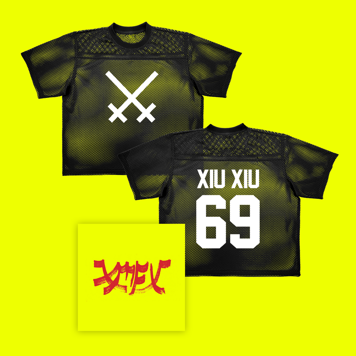 Xiu Xiu - Xiu Mutha Fuckin' Xiu: Vol. 1 + Team Xiu Xiu Mesh T-Shirt Bundle
