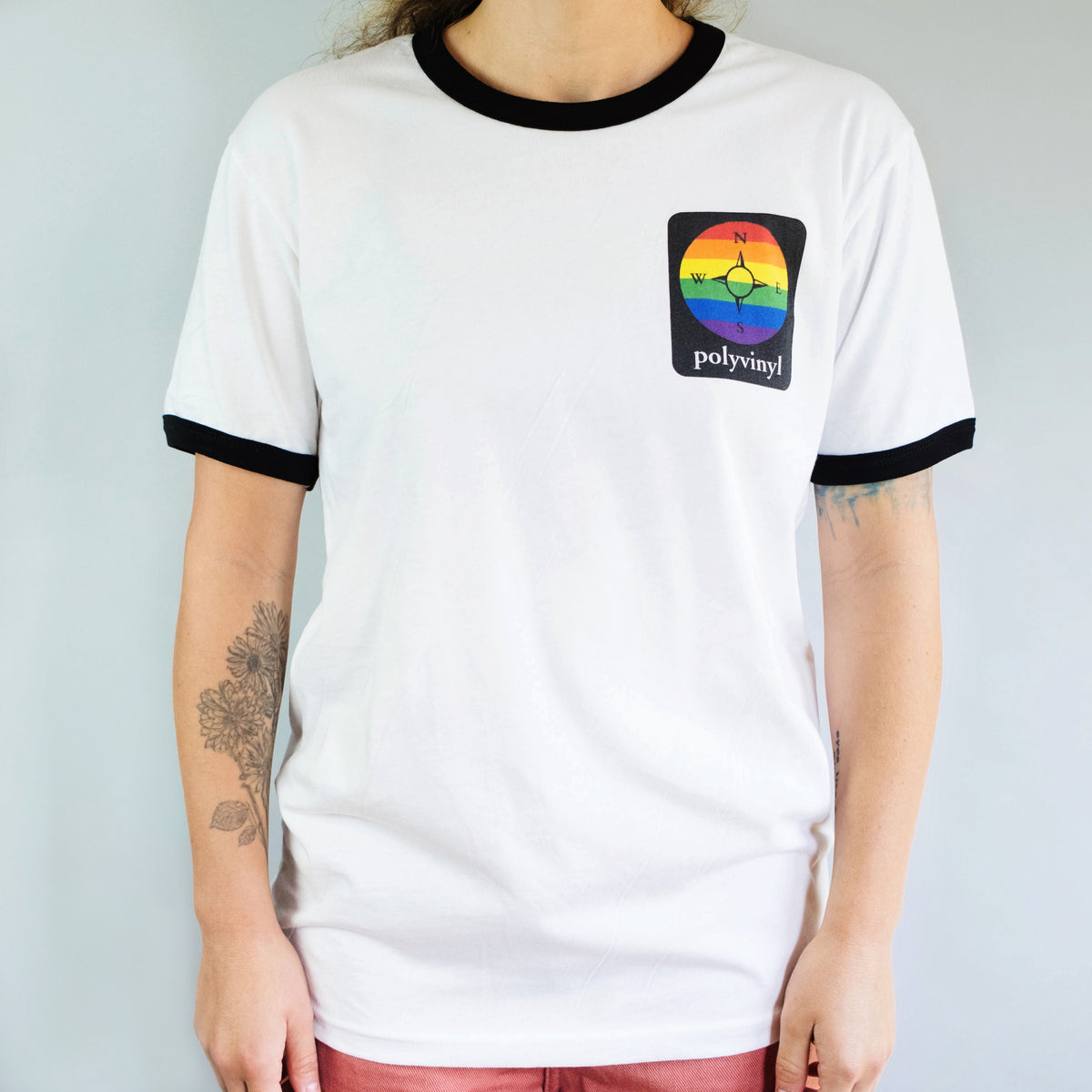 Polyvinyl - Polyvinyl Pride Ringer T-Shirt | Polyvinyl Record Co.