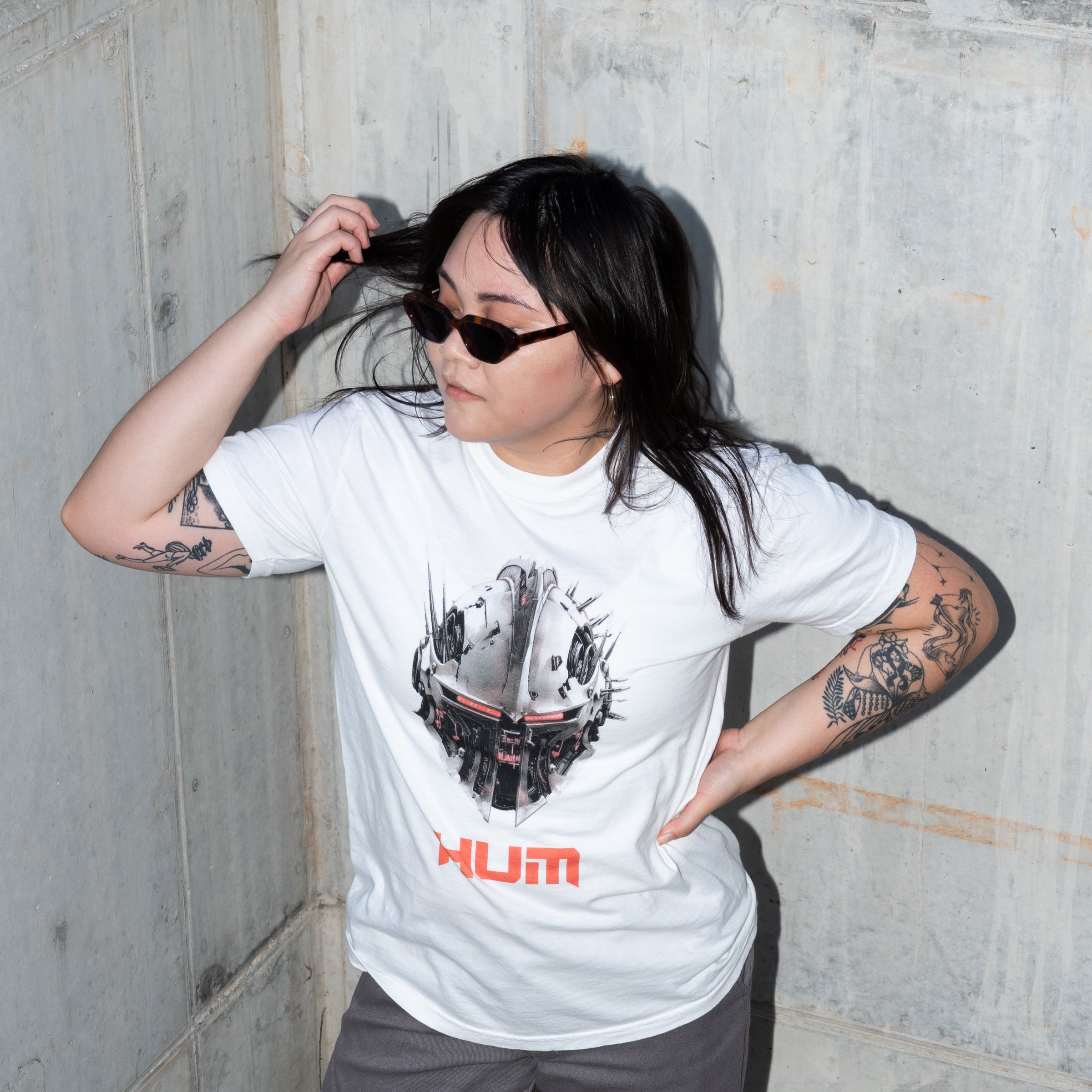 Hum - Iron Clad Lou T-Shirt (White)