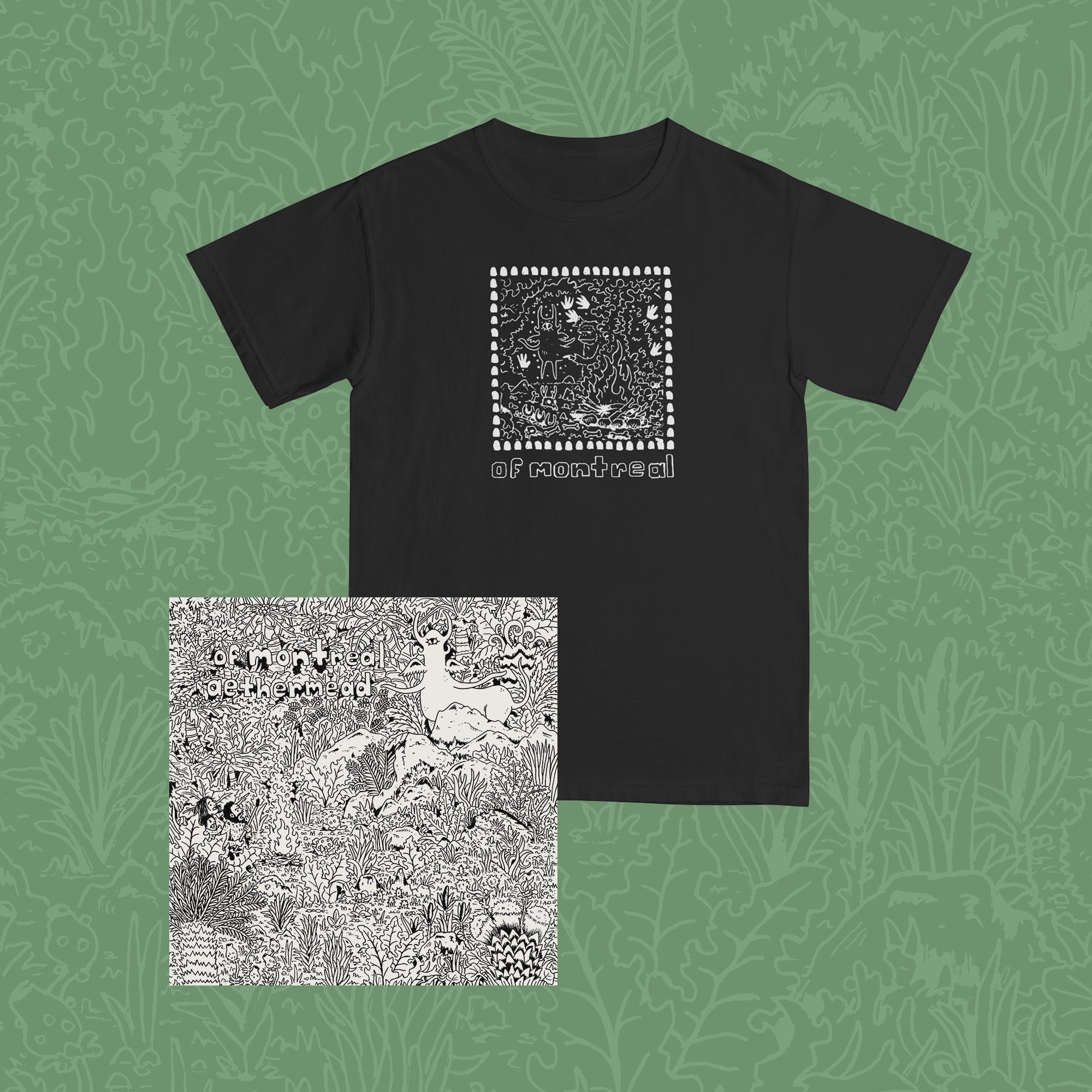 of Montreal - aethermead + T-Shirt (Pick 1) Bundle